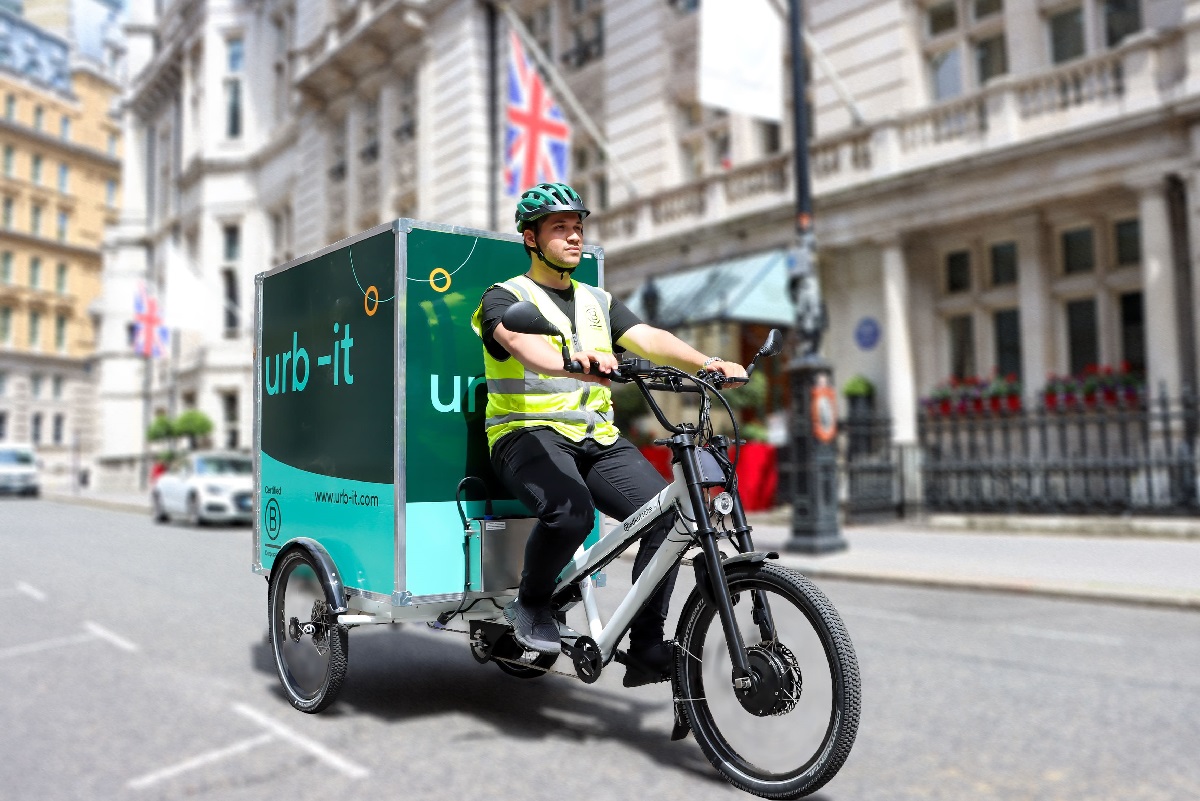 Urb-It delivery rider in the UK