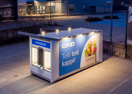 Cleveron 501 grocery robot in Estonia 