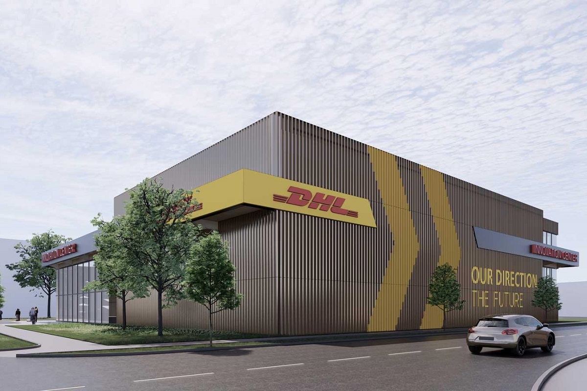 Artist's image of the future wooden DHL Innovation Center