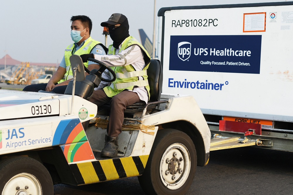 UPS delivers vaccines to Indonesia