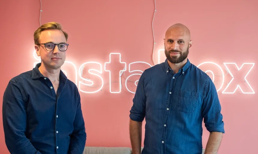 Instabox CFO Erik Ekstrand (left) and CEO Alexis Priftis