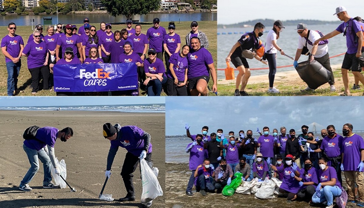 Cleaner beaches thanks to FedEx volunteeers
