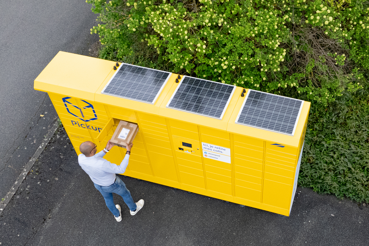 One of Pickup's new solar-powered parcel lockers