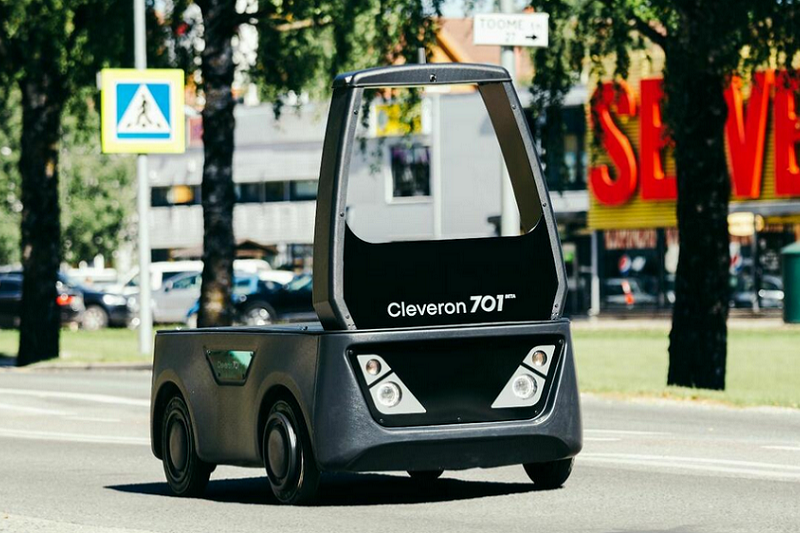 Cleveron 701 driverless delivery vehicle
