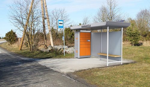 Cleveron integrates parcel lockers into bus stops