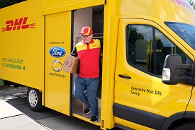 A DHL StreetScooter in Germany
