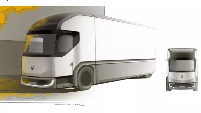 Design idea for the Geodis-Renault urban electric truck